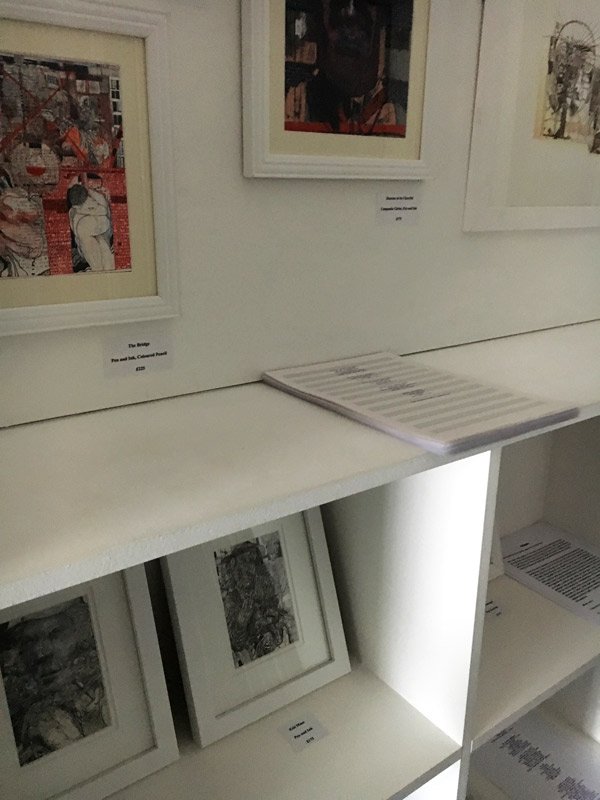 'TAXONOMY OF DEMONS' - Nigel Sandeman draws deep from the psyche to: "illustrate there may be answers to being intimidated by personal torment." "Through exposition problems become dimensional, accessible, reduced in menace by isolation.”<a href="/Upstairs_HRI/">UPSTAIRS</a> until 31st May #art #poetry