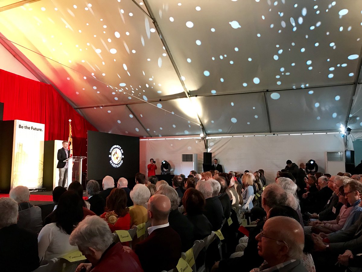 UofMaryland's tweet photo. While it’s exciting to be a student now, it’s also more challenging. That’s why it’s so important to have a building like this to attract top students and faculty -Oculus co-founder and lead donor Michael Antonov ’03 #BeTheFutureUMD https://t.co/CLHQmAQtlR