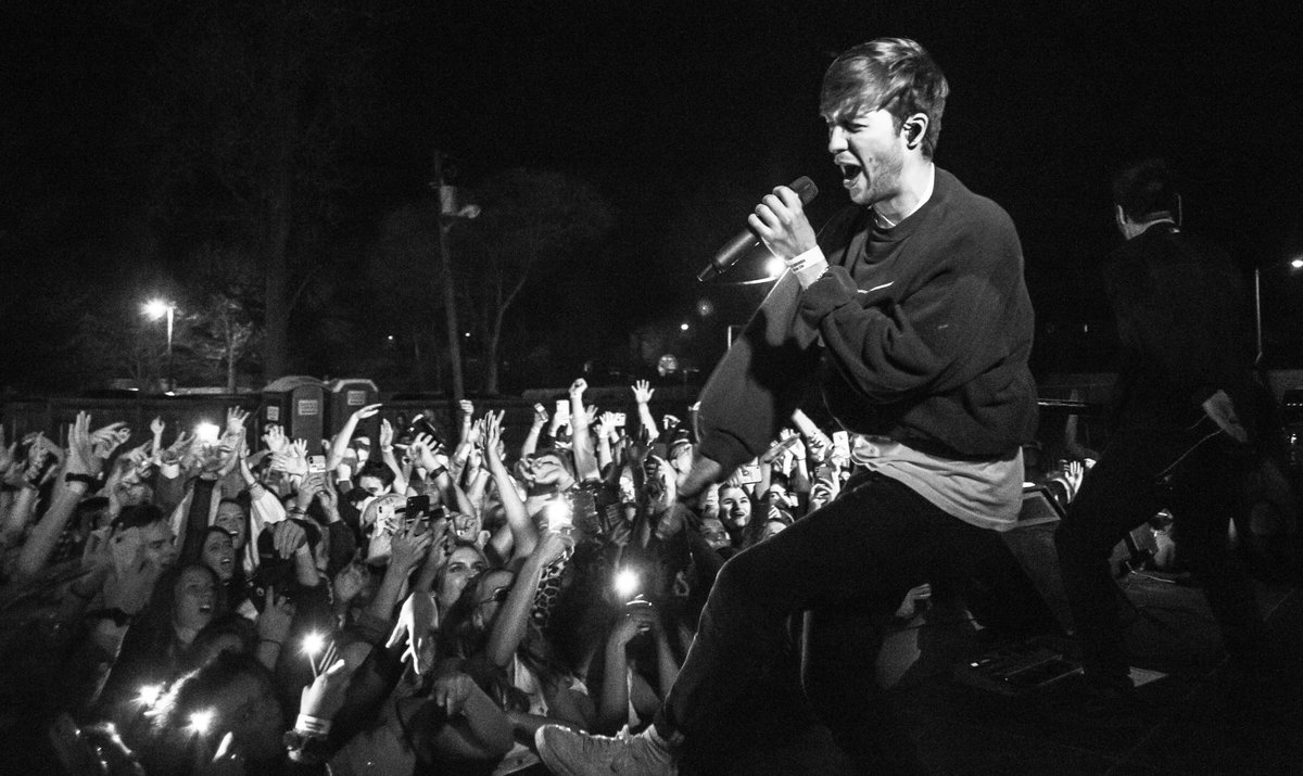 BSUSigmaChi's tweet photo. Reminiscing about #Huntsmania  💭 thanks again to 
@christianfrench
 for absolutely blowing our minds last night 👏 https://t.co/WPR5K4M9vY