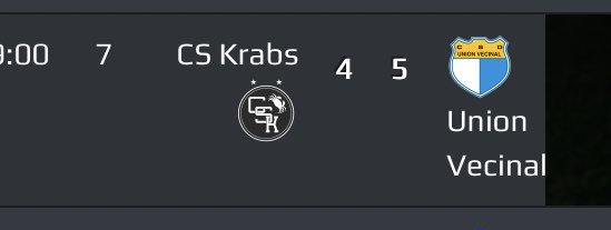 cs_krabs's tweet photo. Se nos escapó en la última. A destacar la actitud del equipo que logro empatar luego de ir perdiendo 4-1. https://t.co/B6uVkdXVpU