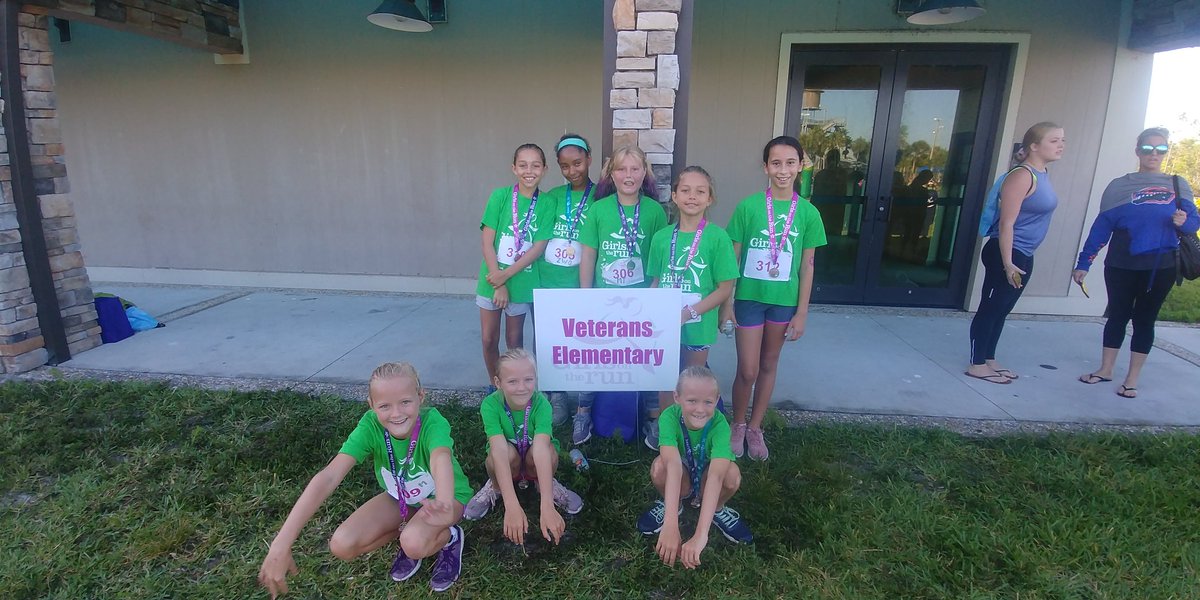 MissJTeaches's tweet photo. Our girls rocked the 5k today. I am so proud of each and every one of them. Congratulations ladies, you're all a 🌟!! @GOTRSWFL @VMEPatriots #CCPSFamily https://t.co/fRZguyecq9