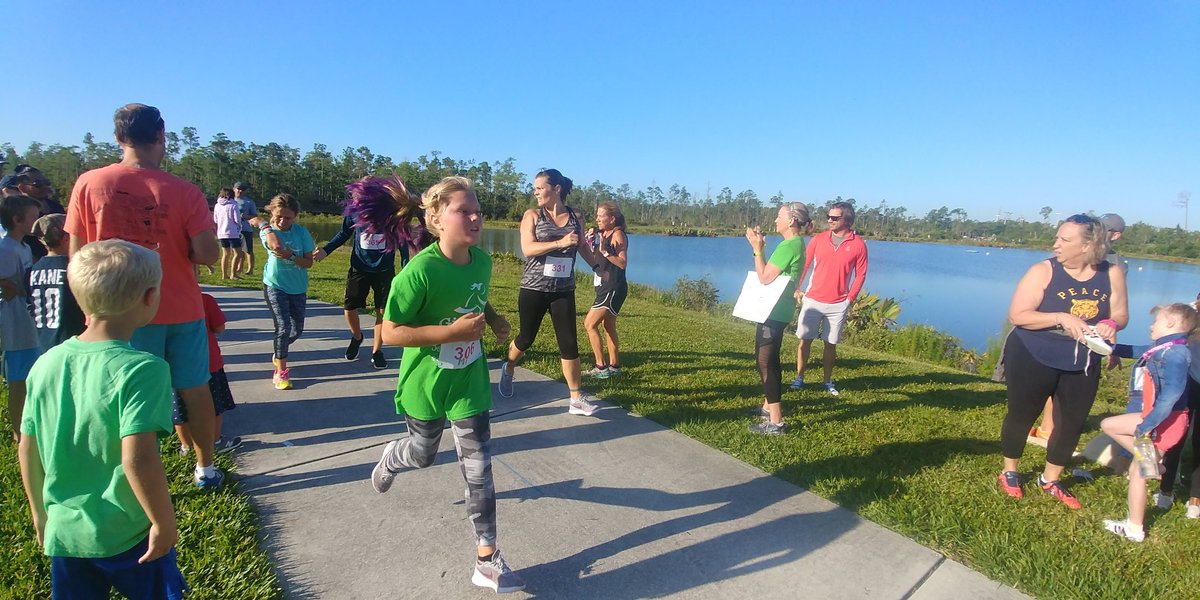 MissJTeaches's tweet photo. Our girls rocked the 5k today. I am so proud of each and every one of them. Congratulations ladies, you're all a 🌟!! @GOTRSWFL @VMEPatriots #CCPSFamily https://t.co/fRZguyecq9