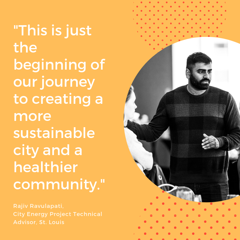 ShelleyPoticha's tweet photo. How is @STLCityGov strengthening its economy, local health, and equity while also tackling #ClimateChange? #cityenergyproject Advisor Rajiv Ravulapati offers on-the-ground insights on how #energyefficiency is making it happen: https://t.co/WNK4UWHDug @IMT_speaks https://t.co/KftsQskcwp