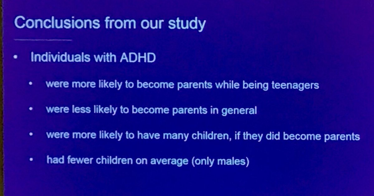 abbasian's tweet photo. Evolution and ADHD - why ADHD ‘genes’ were not selected out! Association with high risk sexual behaviour may partly explain this... @ADHD_Congress #adhd2019 https://t.co/oUN7mgRUth