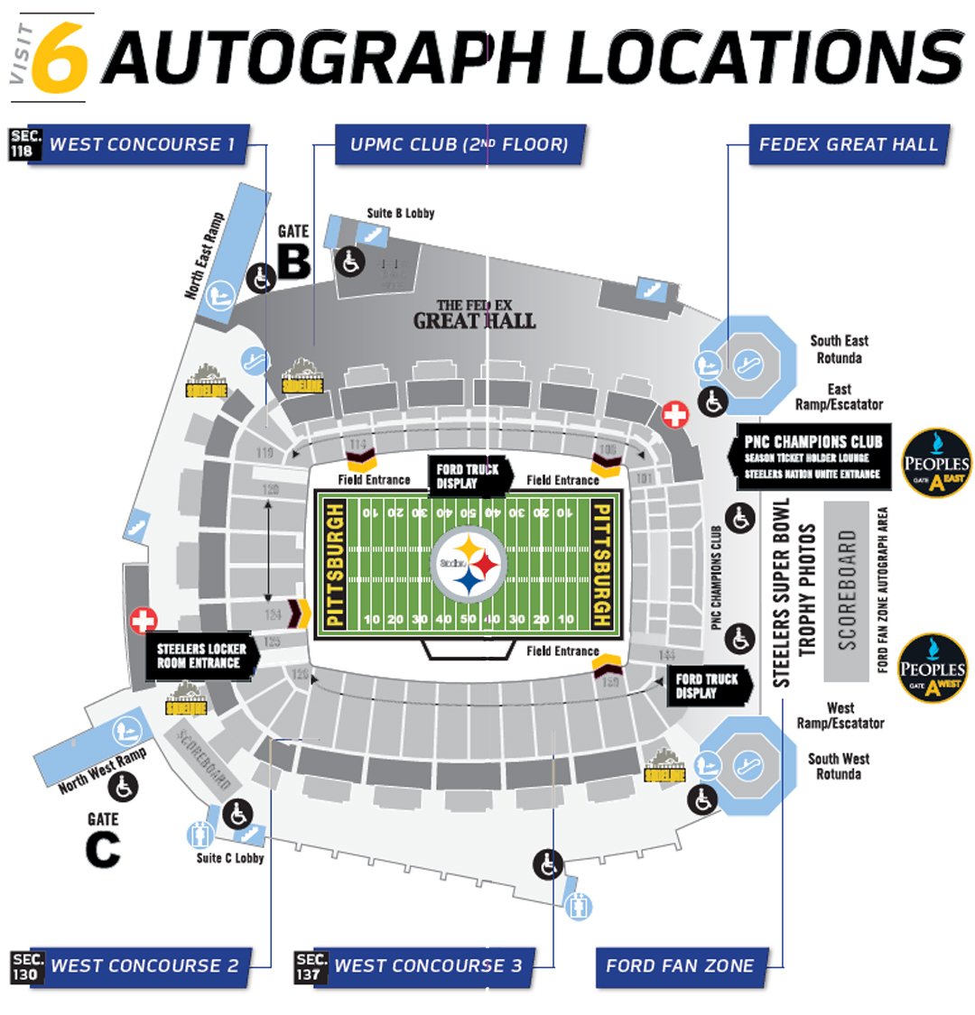 Acrisure Stadium on Twitter "Player autographs will be taking place