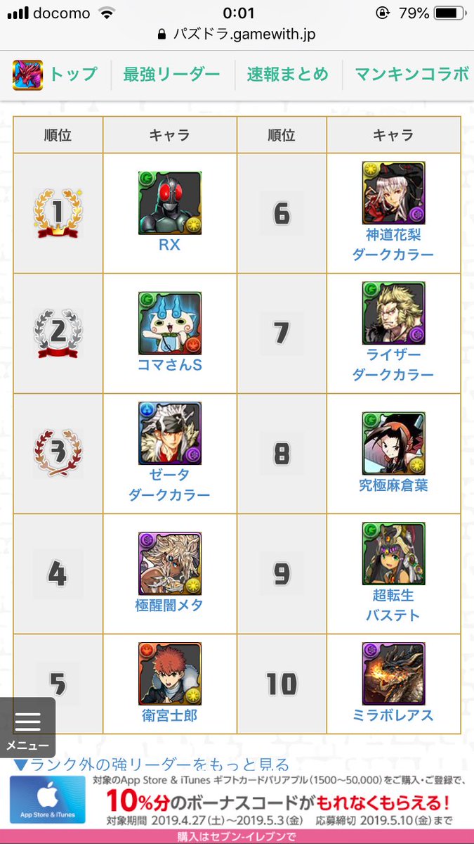 最強 リーダー ランキング パズドラ