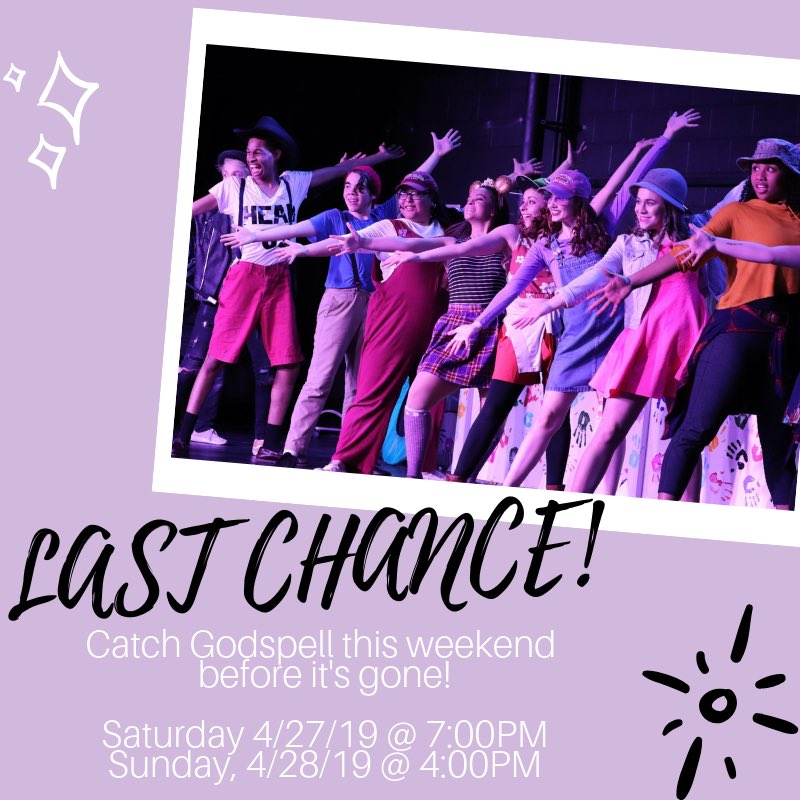 _academyplayers's tweet photo. Don’t miss your opportunity to see GODSPELL before it closes on Sunday. Show this cast some live &amp; support Heavenly Gingers. https://t.co/RUpKorwn3A
