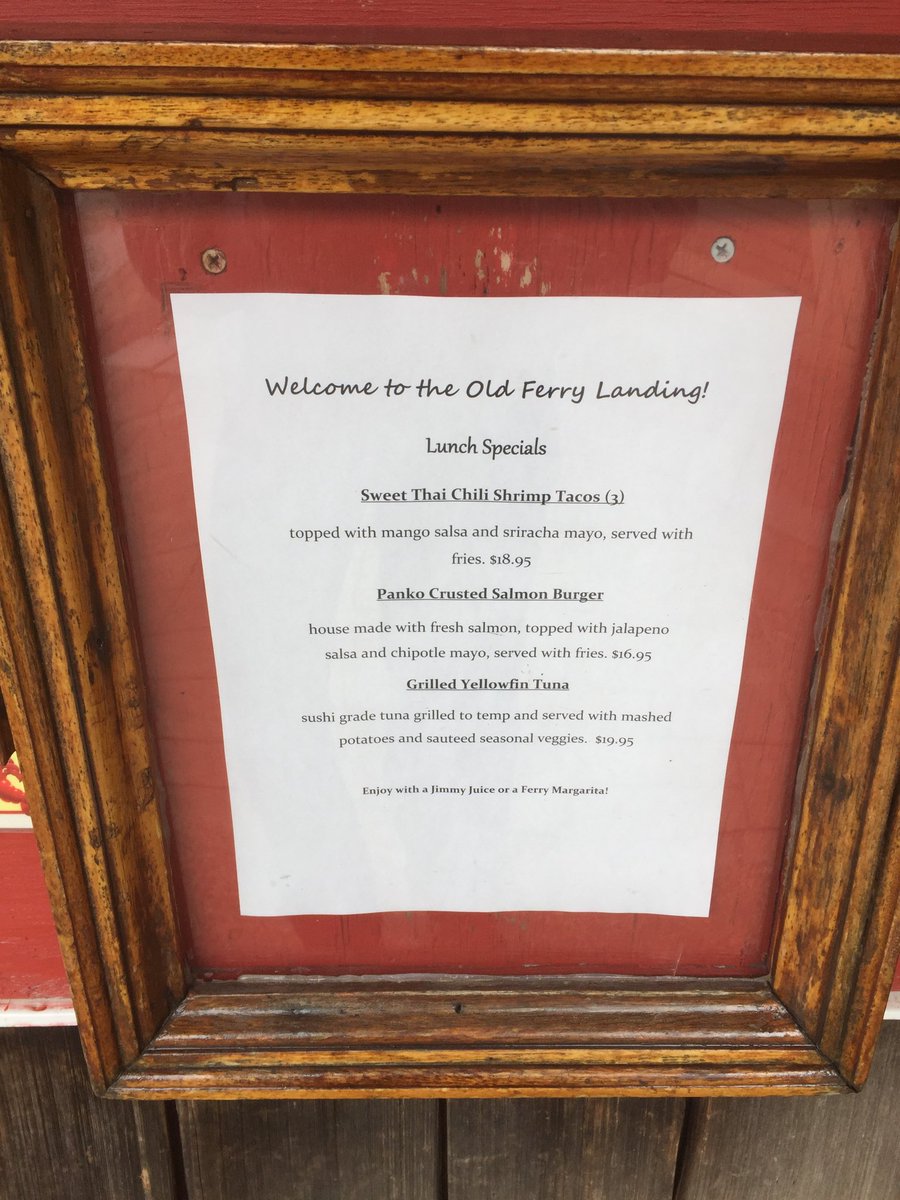 Today’s lunch specials... open at 11:30 everyday and we have jimmy juice #ofl