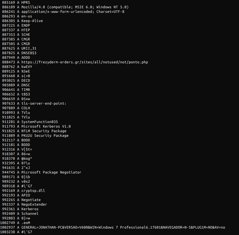 James_inthe_box's tweet image. An interesting #danabot sample found by @malwrhunterteam 

c2 is https://frezyderm-orders[.]gr/sites/all/notused/not/ponto.php 

traffic is interesting...note the PLUG1M

hash 4dd8d8778c7fb45a189a5759771c08c37de1fa4fb722f265c4d78e3c826610e7 on @mal_share