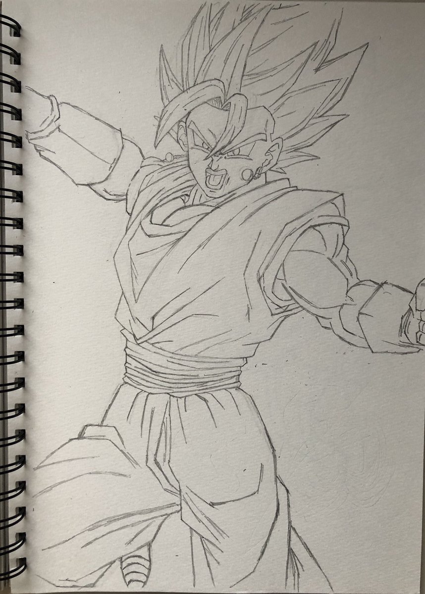 ドラゴンボール ベジット
下書き完成!

午後はコピックで彩色。とはいえモノクロだけどね…

#ドラゴンボール        #ベジット
#模写                          #アナログ絵
#ドラゴンボール絵 