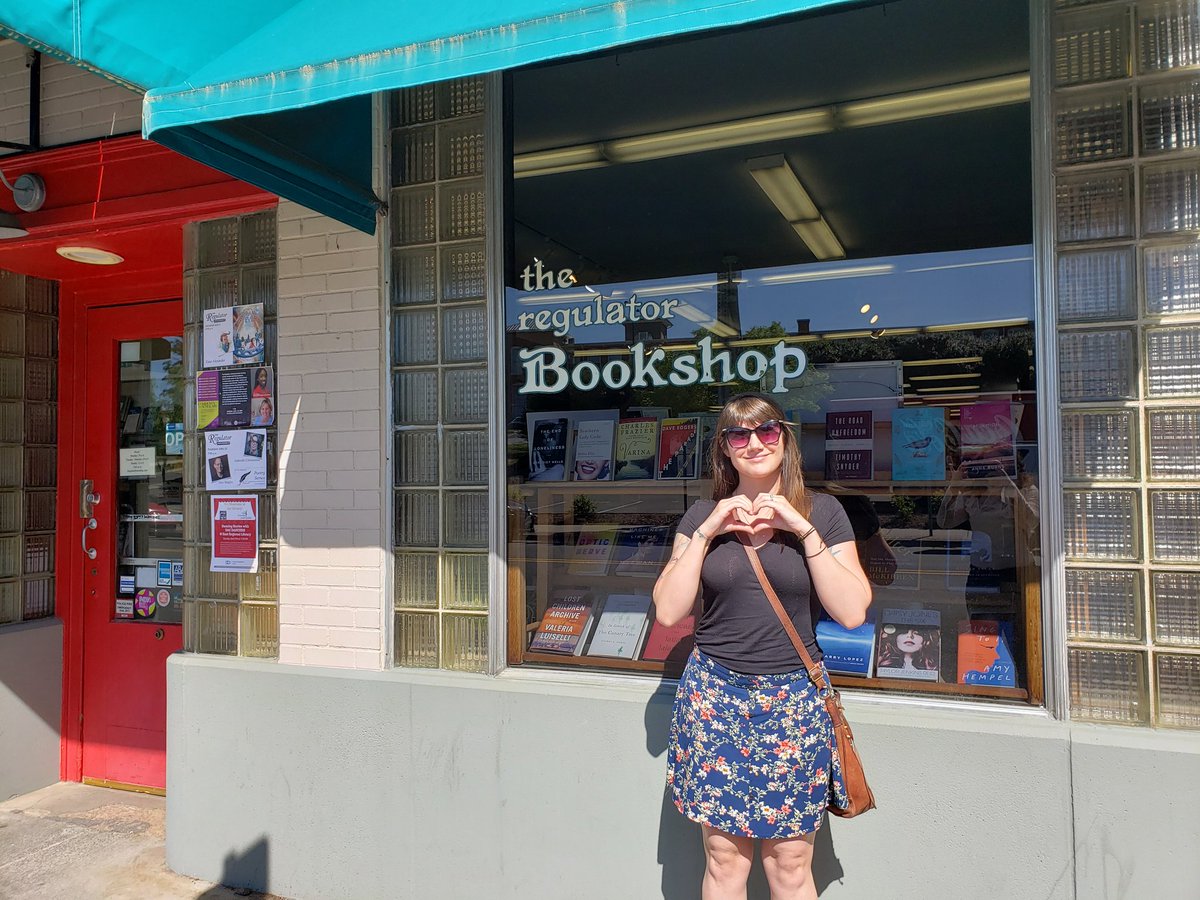 BlairPublisher's tweet photo. Happy #IndieBookstoreDay! A big thanks to our beloved indie bookstores for their dedication to #authors, #readers, and #publishers. One such #bookstore that we'd like to give a shout out to is our nearby @RegulatorBooks. We love you! #shoplocal #stoplinkingtoAmazon #booklove https://t.co/KfmkruhgNy