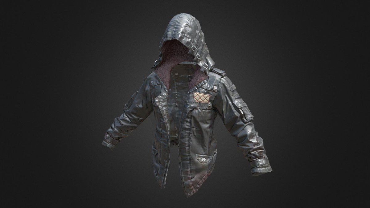 pubg leather hoodie