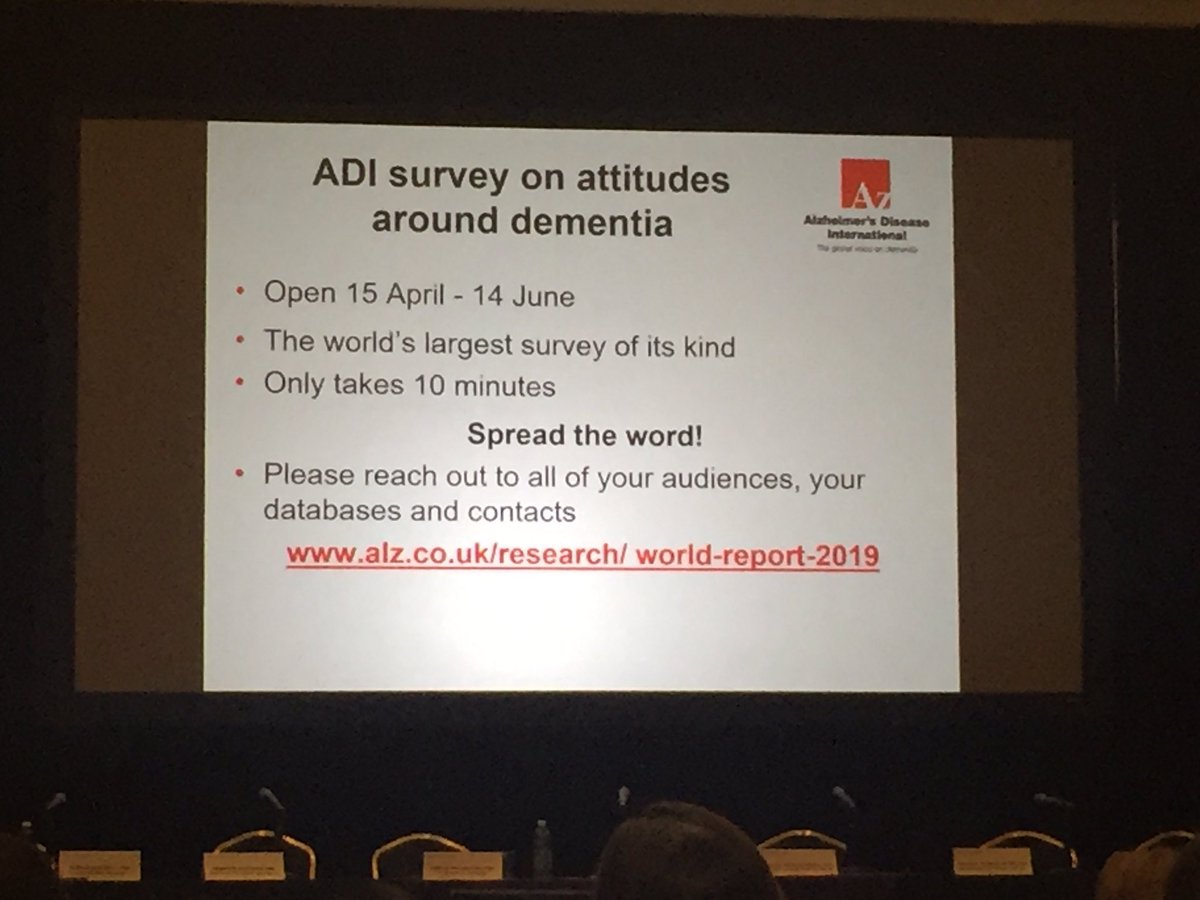 At #AlzLatinos2019   Survey on Attitudes to Dementia from Alzheimer’s Disease International.  Participate and Please help spread the word!