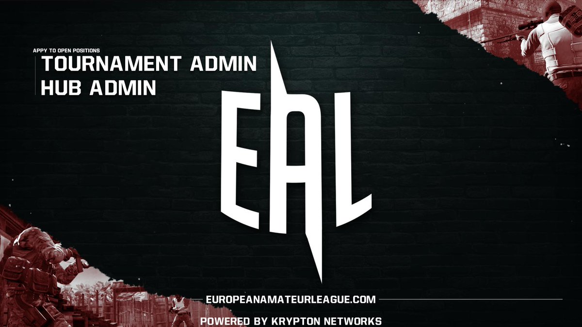 We are recruiting motivated admins for our FaceIT Hub and upcoming #EALSpring

For any queries DM us for <a href="/itsAutos/">A</a>

Fill in the application forms below!
bit.ly/EALHubAdmin
bit.ly/EALTournAdmin