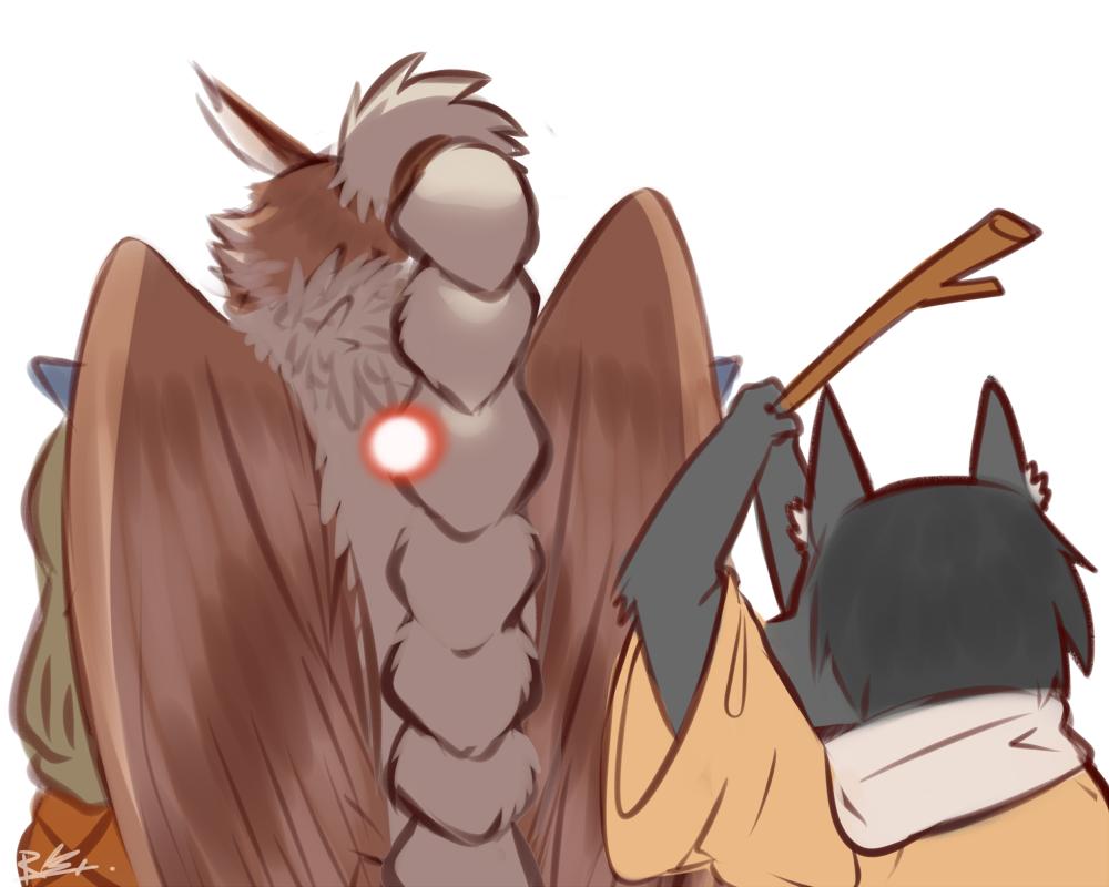 Rabbity_Art's tweet photo. Fukuro🦉 |  Okami 🐺
#SekiroShadowsDieTwice https://t.co/v20qmAA6i6