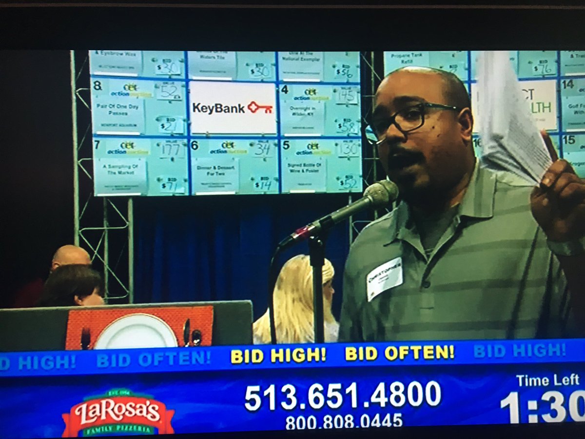 BearmanCartoons's tweet photo. For the uninformed @cetconnect (the local PBS station) does an annual auction to raise money for the station.  We love they still use the same technology that I watched when I was a kid. I will be live tweeting the odd &amp; humorous again tonight #cetauction #actionauction https://t.co/fprxJdq9Iw