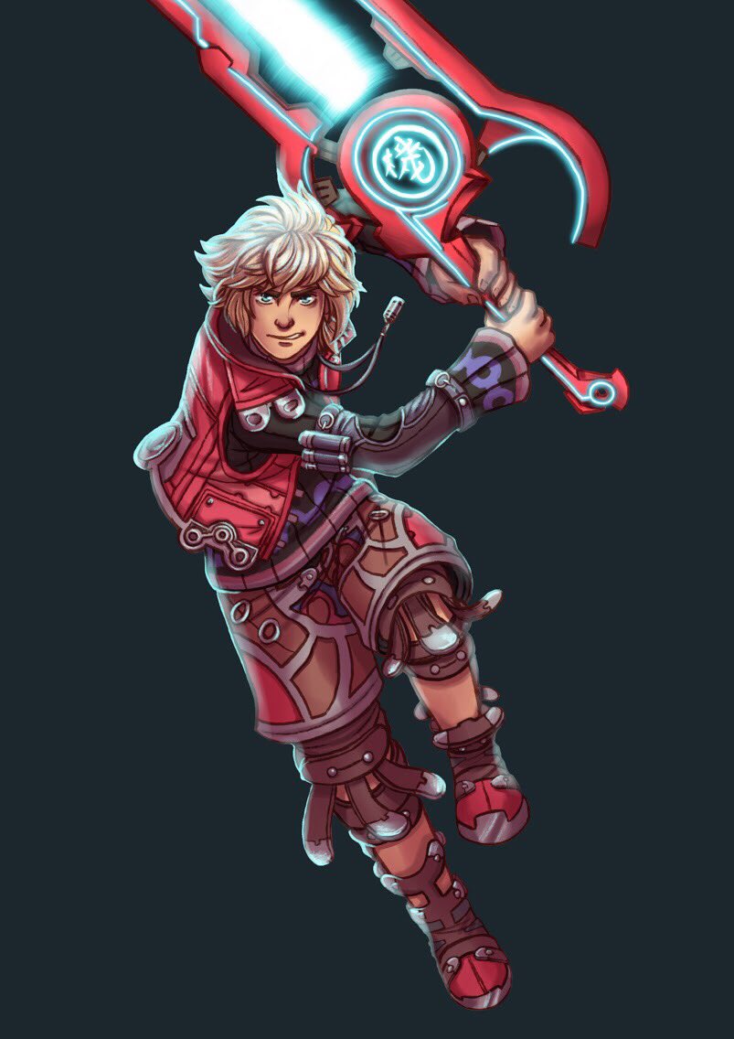 Shulk boy here is my contribution to a poster for SmashingCancer a fundraising livestream event put on by art students at my school.
