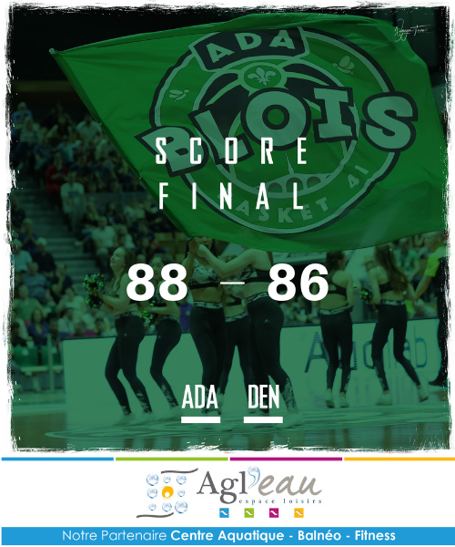 ADABloisBasket's tweet photo. VICTOIRE CAPITALE de l'@ADABloisBasket ce soir dans la course aux playoffs face à une très belle équipe de @DENAIN_VOLTAIRE ! 👍 #ADADEN #ProB #LNB @Departement41 @villedeblois https://t.co/JoYh112ou2