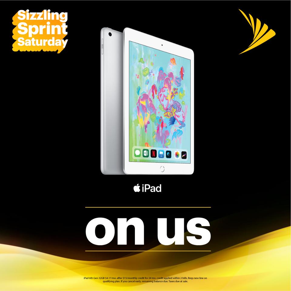 Come see us over <a href="/skypointedr/">Sprint</a> on this #SizzlingSprintSaturday to get your new iPad on us! 
<a href="/RamiMattiXP/">RM</a>  <a href="/MikeDavies1984/">Mike Davies</a>