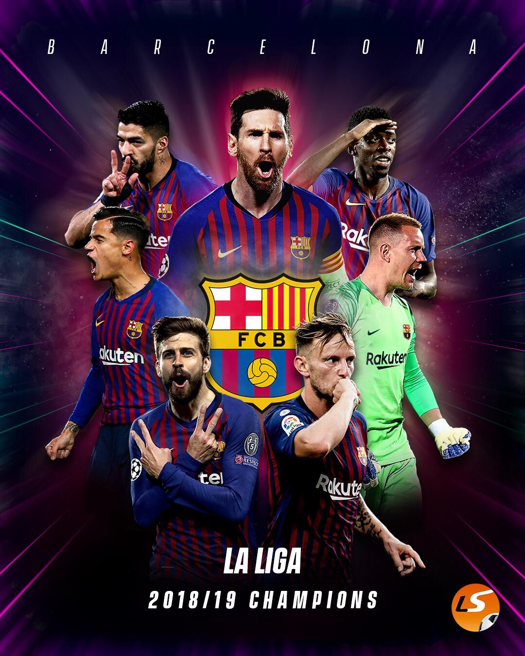 Barcelona la liga champions top shirt