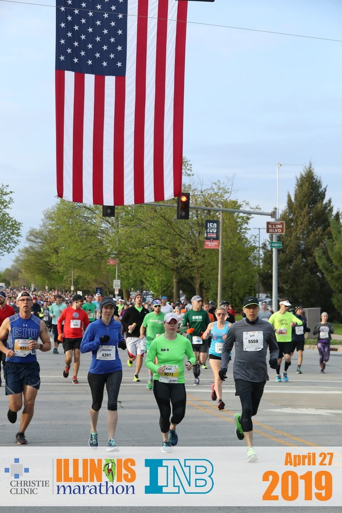 Mechanophore's tweet photo. Had fun running the 2019 half #ILMarathon with my daughter and @BeckmanInst AMS #PowerCollaborators including Mayank Garg. https://t.co/3dvERqHjCC