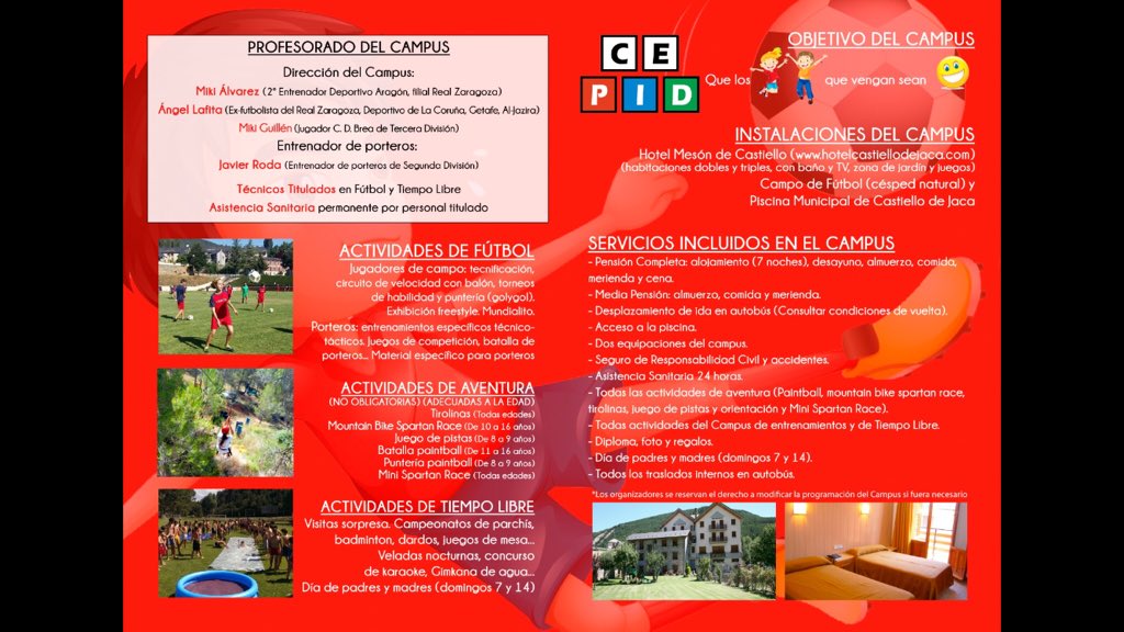 Campus de Fútbol Pirineos Ángel Lafita tweet media