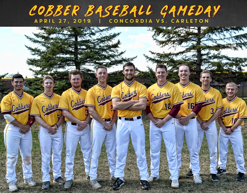 SENIOR DAY! The Cobber softball &amp; baseball teams host their annual Senior Day Celebrations today! The softball team plays St. Mary's at 12:00 p.m. and the baseball team squares off against Carleton. Come out to both games to honor the 14 seniors on the two teams! #RollCobbs