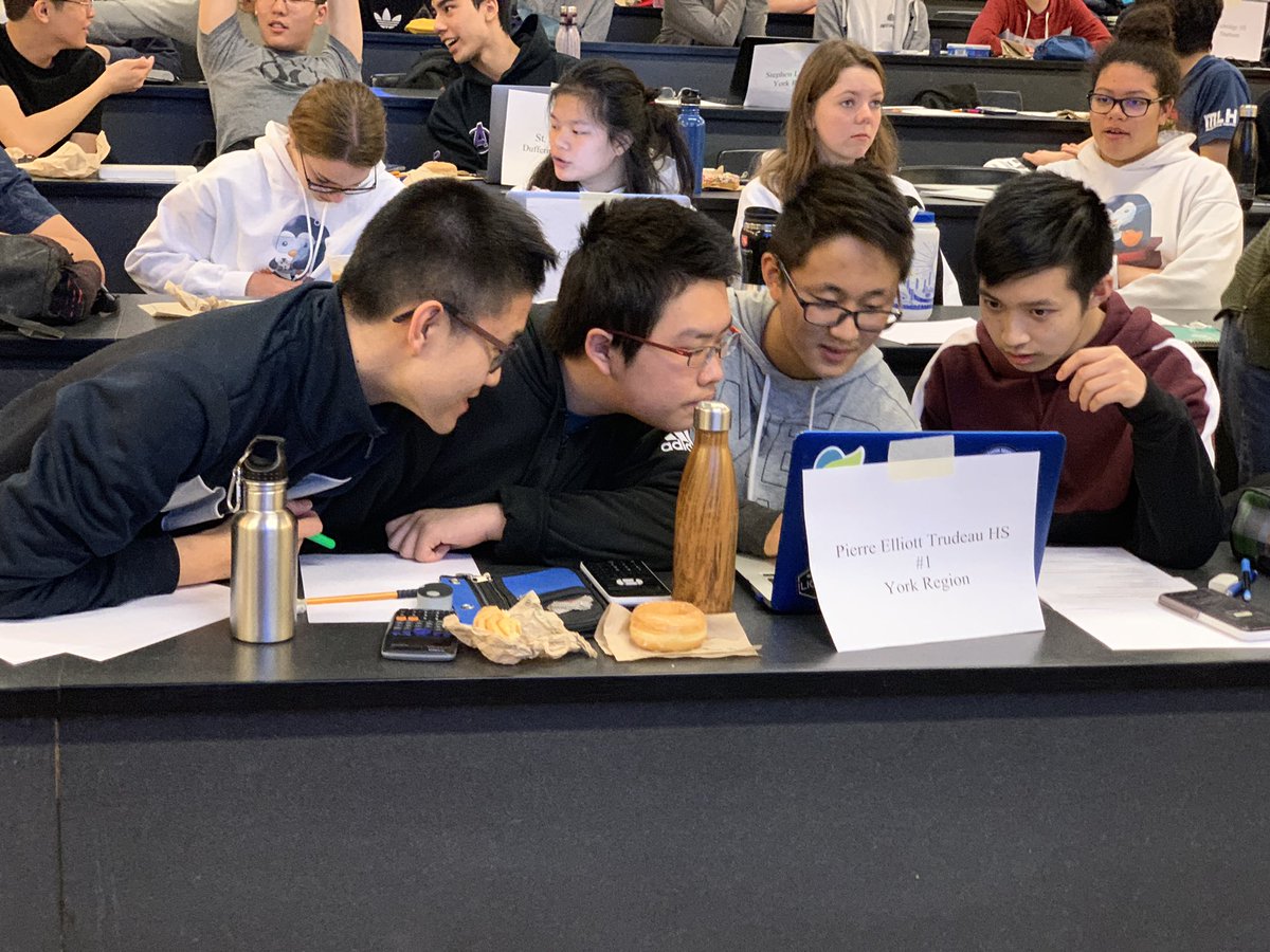 mrjcohen's tweet photo. Team @trudeauhs competing at the #ECOO regional computer programming contest today! Our first time with two qualifying teams! Good luck 😎👍 https://t.co/7LWJ94P8nE