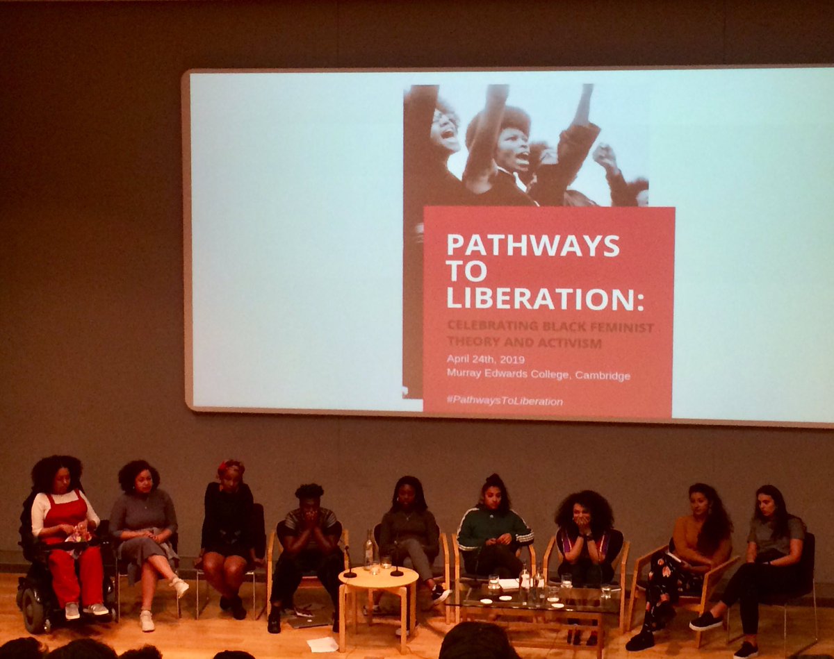 AbeyamiOrtega's tweet image. Still elated, inspired and full of hope after the #PathwaysToLiberation symposium at Cambridge uni @CamSociology, a day of insightful critique + visionary activism +moving beauty after the #AngelaDavis and poet #JackieKay conversation. @SistersUncut a special highlight