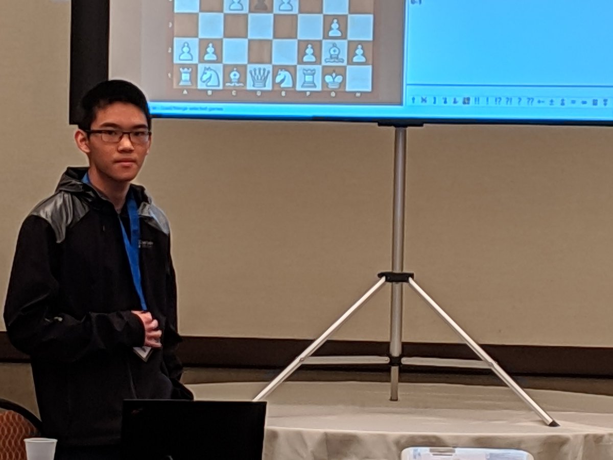 USChess's tweet photo. GM Jefferey Xiong lecture has started in San Saba 3. #JHSChessChamps https://t.co/etiVXsB7Ik
