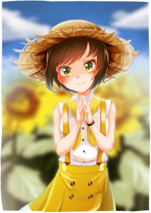 #かしこまり
気温は冬だけど夏っぽい絵 