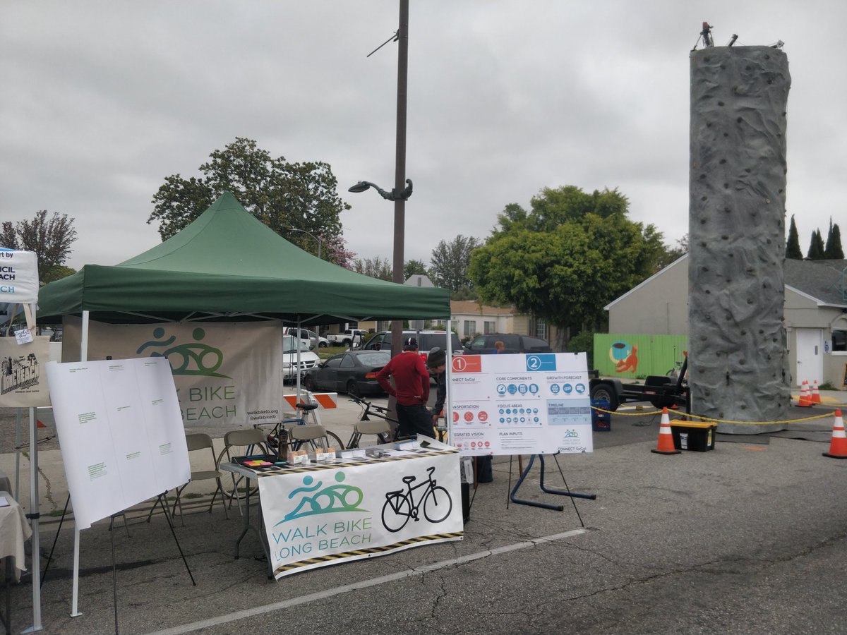 Come see us at @beachstreetslb on Pacific Ave. We're next to the climbing wall! #beachstreets #bikerepair #rideyourbike