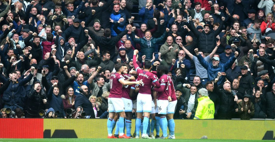 Dxtados's tweet photo. ➡CERCA DE PERDERLO TODO
⏩#Tottenham no pudo contra #WestHam y perdió 1-0 con el gol de Michail #Antonio, por la fecha 36° de la #PremierLeague. 
Ahora, además de perder el invicto está en riesgo su puesto por la #Champions.
💻: https://t.co/kYXMt45ZyF https://t.co/WX8JbAuQOJ