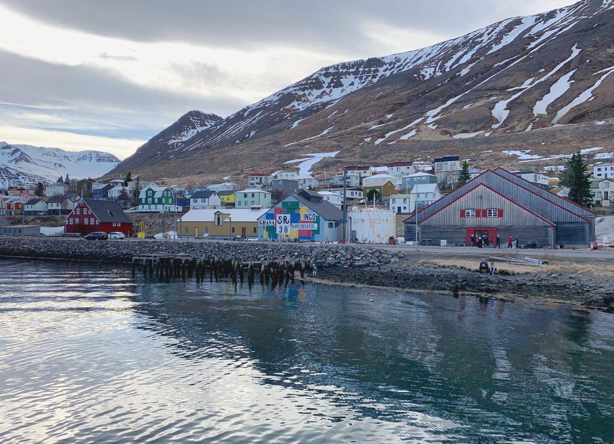 Siglufjörður is a small but lively town in Northern Iceland. The town offers a beautiful view all over and also has a modern hotel, restaurants and delicious local coffeehouses.😊
Siglufjörður is connected to Route 1 and is a perfect spot to visit in a roadtrip in North Iceland!