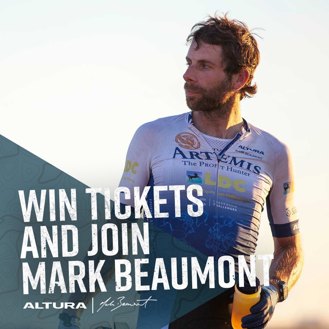 AlturaCycling's tweet image. We&apos;re GIVING AWAY two pairs of tickets to @MrMarkBeaumont&apos;s talk tour, over on our Facebook page. Want to hear tales from his many adventures? Then head over and get entered!

facebook.com/AlturaCycling/

#LetRidersRide #Alturacycling #TestingPerformance