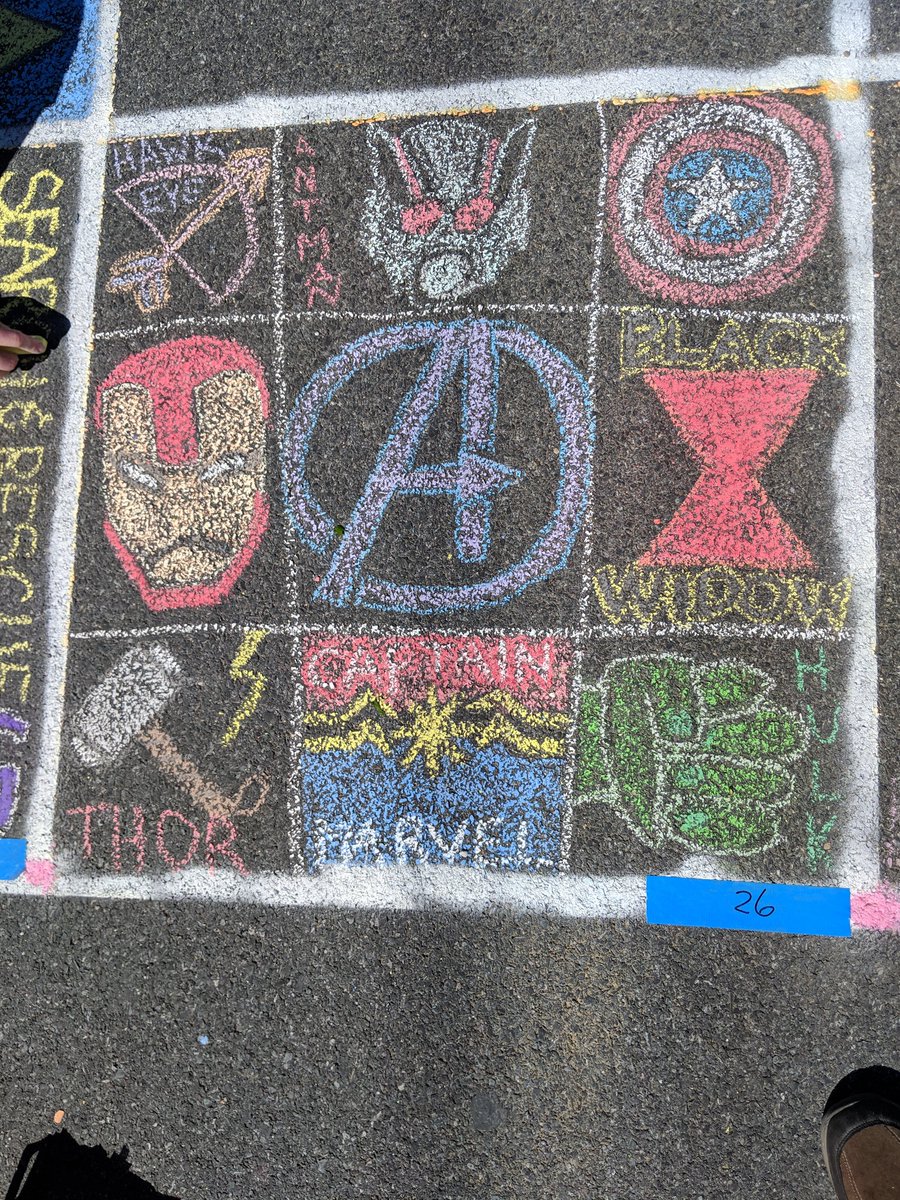 FelmetFCPS's tweet photo. We enjoyed the "Coloring the Streets" event in Middletown this morning. This year's theme is "Heroes"! https://t.co/u8C17z8YHu