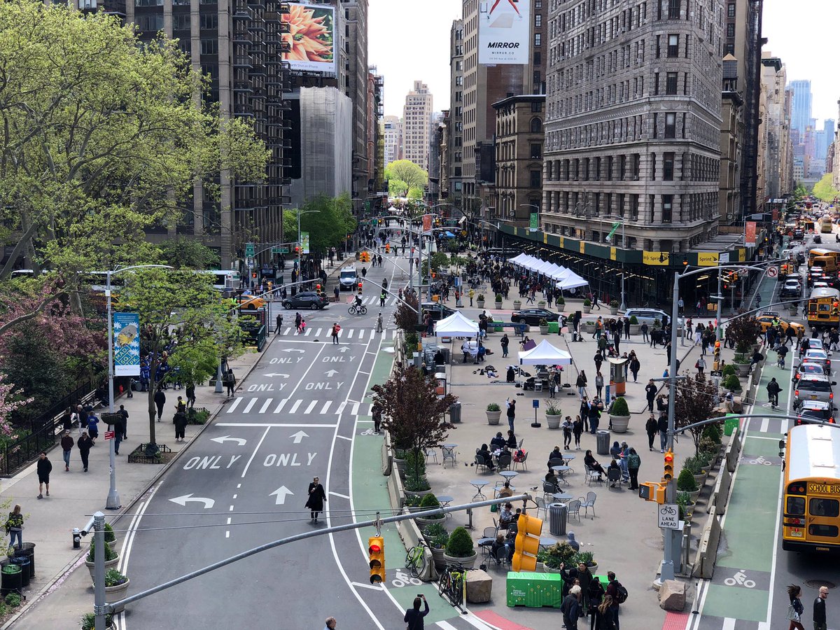 Flatiron plaza aerial shot