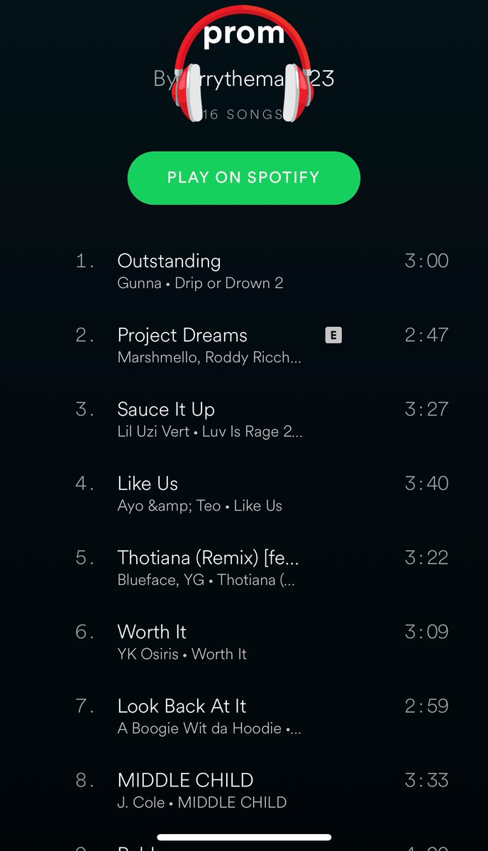 Ty_Unrau's tweet photo. Thanks to the prom committee for providing 23 hours worth of songs for tonight! #yourAux #Prom2019 #cleanversions https://t.co/S0SArOnLzY