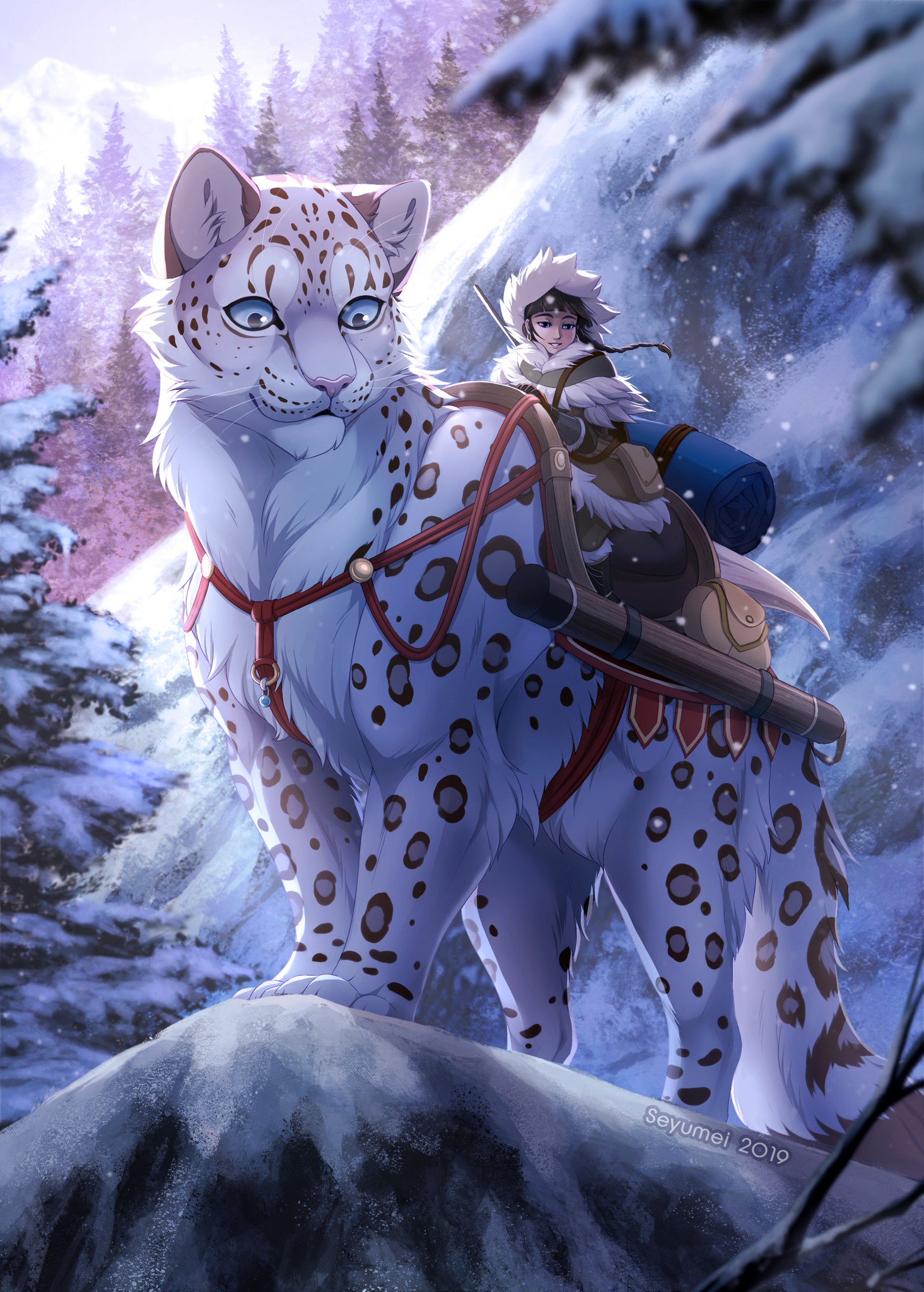 その他 Steampunk Snow Leopard a cute animatronic baby Snow out - Free AI Photo Generator
