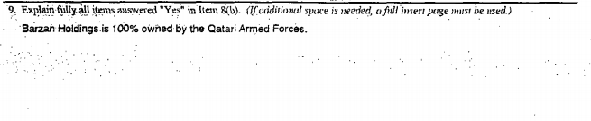 ErinBanco's tweet photo. Lots of questions circulating in intel community on this LLC that is working on a aeronautical project in SC. Owned by Qatari Armed Forces. https://t.co/JInRdhyzm0