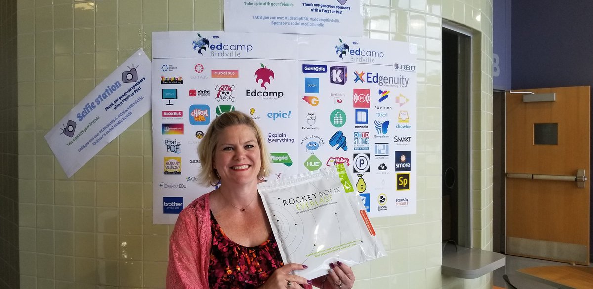 BritainErin's tweet photo. @getRocketbook Thank you!!! So excited! #edcampbirdville https://t.co/o59BJFOquo