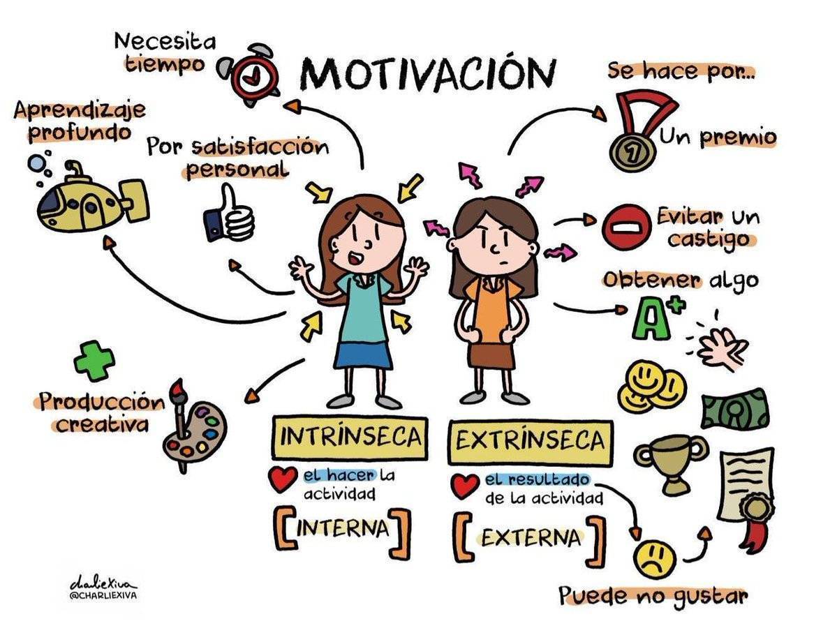 Virginio Gallardo on Twitter: "Por quÃ© hacemos lo que hacemos, motivaciÃ³n  intrÃ­nseca y extrÃ­nseca.....â¦ "