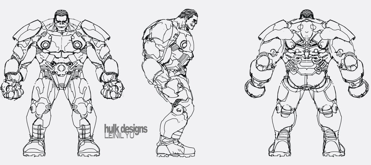 Cool Comic Art on Twitter "RT Indestructible Hulk (2012) designs by Leinil Yu