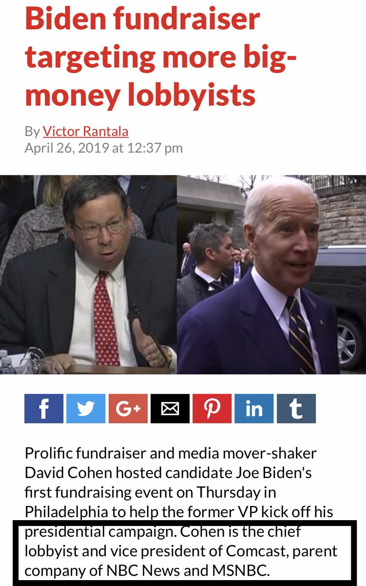 blysx's tweet photo. Republican Establishment Creepy Joe Biden had his 2020 campaign to beat Bernie Sanders and lose to Trump kicked off by COMCAST.

Just SAY NO to the Military Industrial Bankster Medical Profit Complex by CANCELLING your Comcast subscription TODAY!

#BoycottCOMCAST
#BoycottXfinity https://t.co/XQ2SF9J9LC