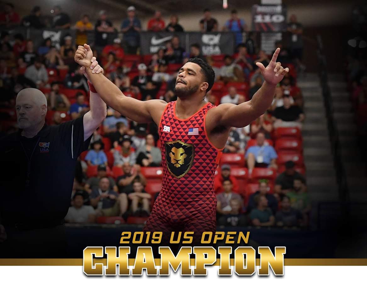 BarbarianWear's tweet photo. @OlympicKidd US OPEN CHAMP! He did not surrender a point the whole tournament out scoring his opponents 34-0. Also winning outstanding wrestler! Must be the singlet ππΊπΈπ₯πͺ! @FloWrestling #usopenba #teamba #USOPEN2019 @5PtMove https://t.co/4DuFtCsNxn