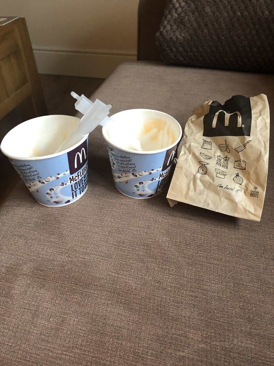 SamanthaSLSmith's tweet photo. No stickers on McFlurrys and cheeses bites bought from Norwich @McDonalds, unfair I say!!! Could of got Mayfair?! #unfair #mcdonlads #complaint #nothappy !!!!!!! https://t.co/EjsbcMsikL