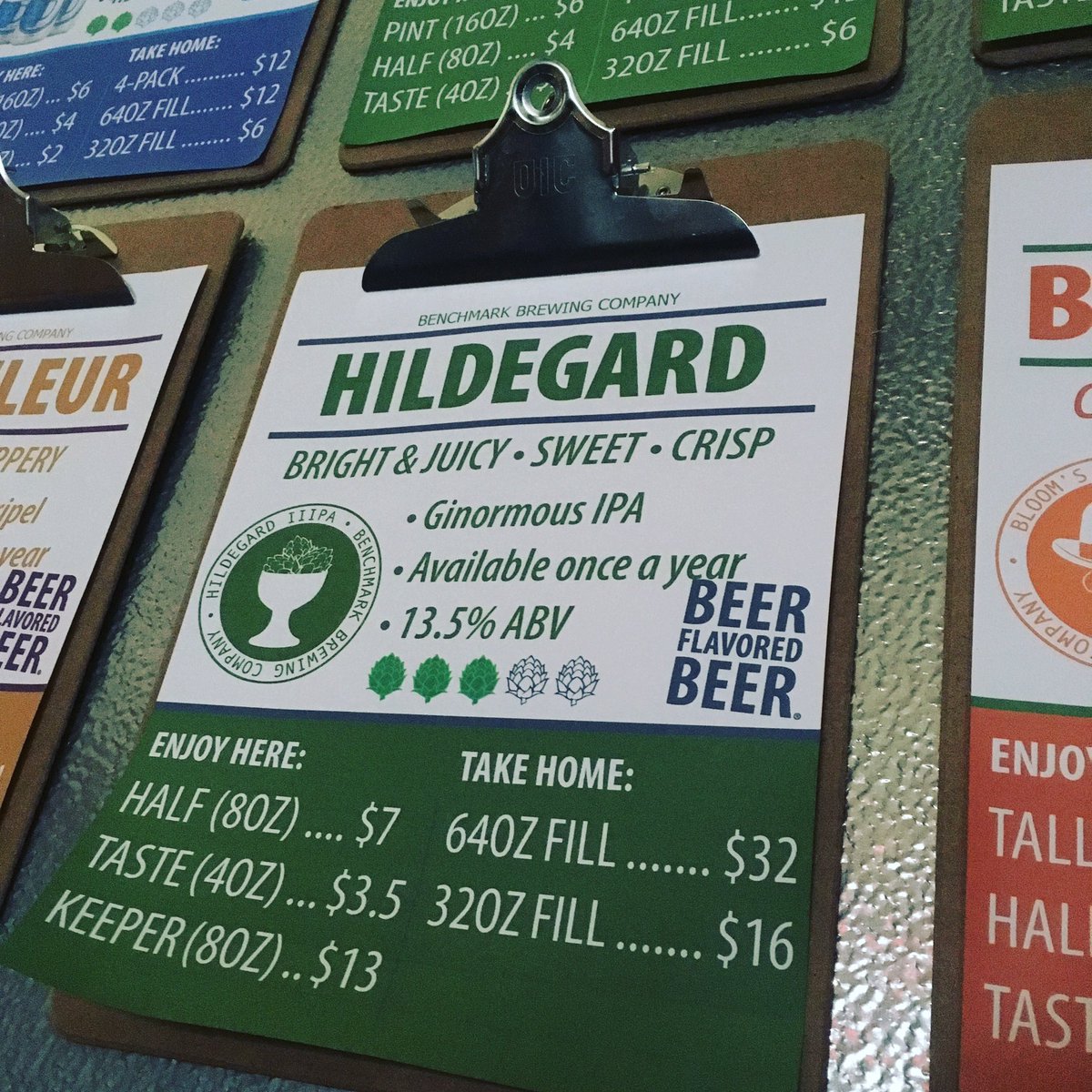 BenchmarkBrew's tweet image. Happy Hildegard day!! It’s your first chance at a taste of our ginormous IPA, join us at HQ to get yourself a sweet keeper glass!