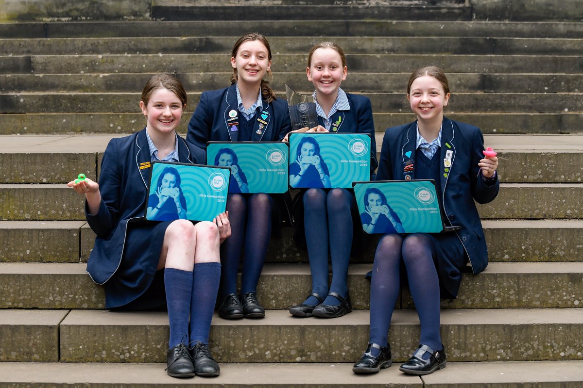 NCSC's tweet photo. The cyber experts of tomorrow - after a day of problem-solving and code-cracking challenges, it was @RMSforGirls that triumphed! 
https://t.co/0F2sOzI5lG #GirlsComp19 #CyberFirst https://t.co/pGCRW5N90R