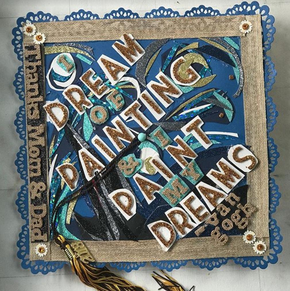 AdelphiU's tweet image. We love when our graduating Panthers share their graduation caps with us! We are so excited to see the cool designs our 2019 graduates create! 🎓 #AdelphiGradCaps19