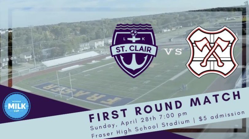 LK_StClair's tweet photo. Hope to see you there tomorrow 🥛⚽️ #lkstclair #AAFC #milkcup #milkmeansmore #macombcounty https://t.co/fINub6elJi